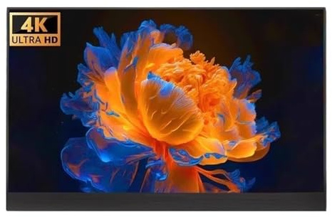 ZKALQECNF Moniteur Portable Écran étendu Multifonction de 15,6 Pouces avec résolution 4K for Les Jeux et Le sous-écran audiovisuel Écrans PC