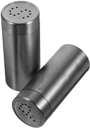 Zerodeko 2pièces Lot De Pots à Épices De Cuisine Distributeur De Condiments Portable Petit Pot à Sel Poivre