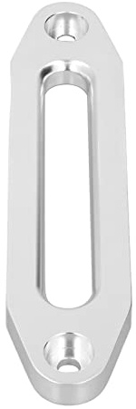 HELEVIA Aluminium ATV Winch Hawse Fairlead, Universal 10in/25.4cm 8000-15000lb Loading, Prevents Rope Binding, Compatible with Most Winches with Rounded Smooth Edge (Silver)