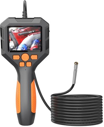 Endoscopio industriale 1080P Borescope digitale IP68 Telecamera endoscopica resistente all'acqua Telecamera elettronica Videocamera per ispezione portatile con schermo IPS da 2,8 (Lunghezza del cavo