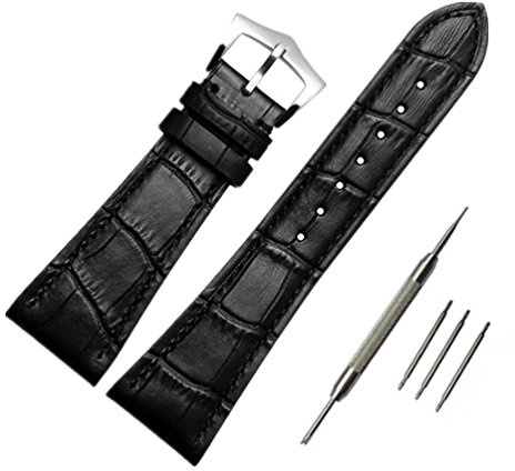ODETOJOY BRACELET DE MONTRE 25MM Remplacement 25MM Bracelet à bracelet de montre 25mm Bracelet à boucle à écharpe