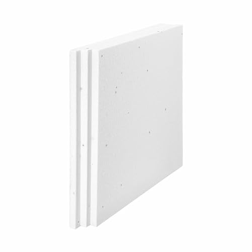 IMBALLAGGI 2000 - Pannelli Polistirolo Isolanti 15 kg/mq, 30 Pezzi, 100x100x2 cm, Pannelli Isolanti Termici per Rivestimento Parete, Soffitto e Altro, Isolante Termico e Acustico