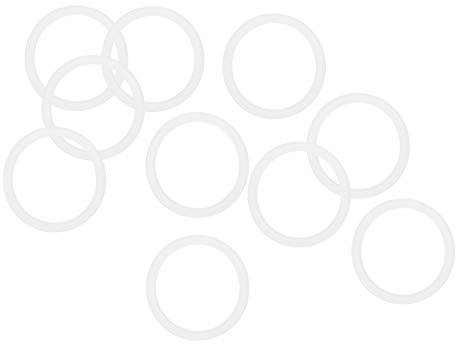 sourcing map 10 Stk. Silikon O-Ringe VMQ Dichtung 20mm AD 16mm ID Weiß | 2mm Breite