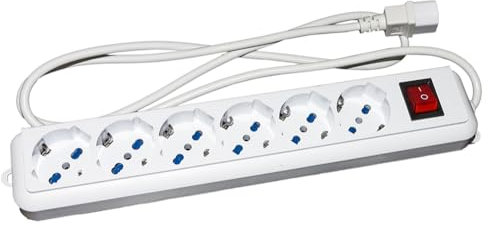 LINK LKMP06C Multipresa per Gruppi di continuità con 6 Prese Tripolari 10/16A a Spina IEC C14