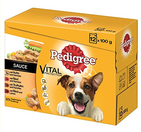 Pedigree Adult in Sauce Multipack 4x 12x100g Hundefutter nass
