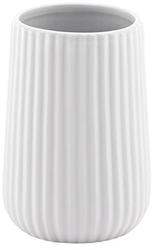 Gedy Marika Verre, céramique, Blanc, 8 x 8 x 11,6