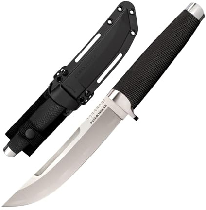 Cold Steel, San Mai outdoor, utomhuskniv, satinfinish, handtag: Krey Ex, VG-1 San Mai III bladstål, vass kniv för äventyr, utomhusälskare, utomhusverktyg