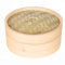 WHK Pentola a Vapore in bambù, Cottura per Riso, Dim Sum, Gnocchi di Verdure Fornello a Vapore in bambù 10/15 / 20cm con Coperchio Set fornello dimsum