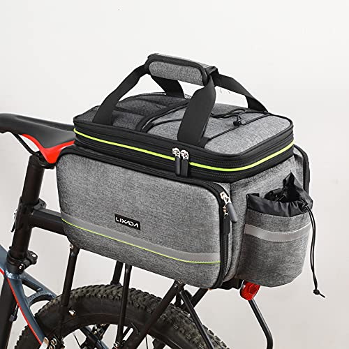 Lixada Fahrradtaschen für Gepäckträger, Fahrrad Gepäckträgertasche, Wasserdicht Fahrrad Sitz Tasche Trunk Bag, Rucksack, Handtasche, Umhängetasche, 20L-35L, 38 x 24 x 26cm