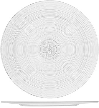 H&H – Set 6 Sottopiatti Circle in Vetro Trasparente Ø32 cm, Eleganti e Versatili, Lavabili in Lavastoviglie, Per Mise en Place Raffinate