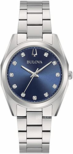 Bulova Orologio Analogico Automatico Donna con Cinturino in Acciaio Inossidabile 96P229