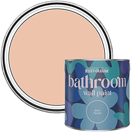 Rust-Oleum rosa feuchtigkeitsresistente Badezimmerwandfarbe Matt Finish - Koralle 2,5 litres