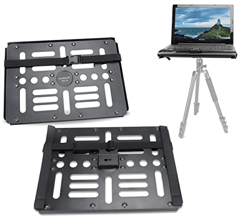 koolehaoda Support Ordinateur Portable Plateau de Support de Projecteur pour Trépied avec Vis de 1/4 à 3/8 et Compatible avec Arca Swiss Tête et Trépied,Capacité de 10 kg