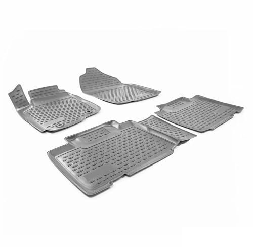 Fußmatten Gummimatten kompatibel mit Toyota RAV 4 2013-2018 OMAC Gummi Schwarz