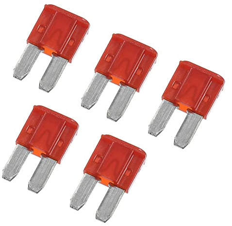 X AUTOHAUX 5pcs 10A 10Amp Car Mini Blade Fuses for Boat Truck Motorcycle Red