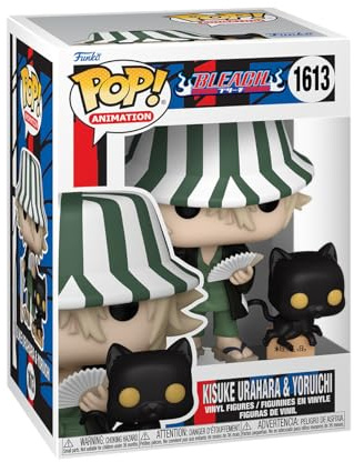 Funko POP! Animation: Bleach - Kisuke Urahara with Yoruichi | Offizielles Anime Merch - Vinyl Sammelfigur als Regal Deko - Geschenkidee zum Geburtstag für Fans und Sammler