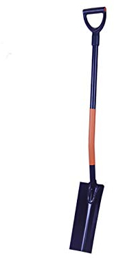 TOP TOOLS Profi Drainagespaten Spaten Bauspaten Kabelspaten Kanalspaten Metallstiel ZG