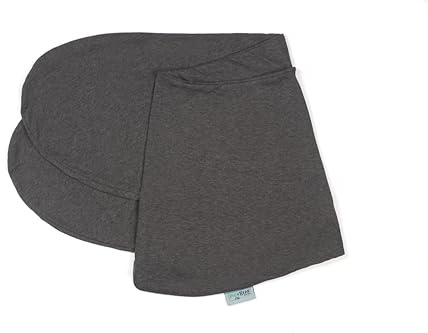 pic Bear Ersatzbezug für Stillkissen - hochwertige anschmiegsame Jersey Baumwolle für Lagerungskissen - Seitenschläferkissen - Classic 190 cm - Dark Grey Melange