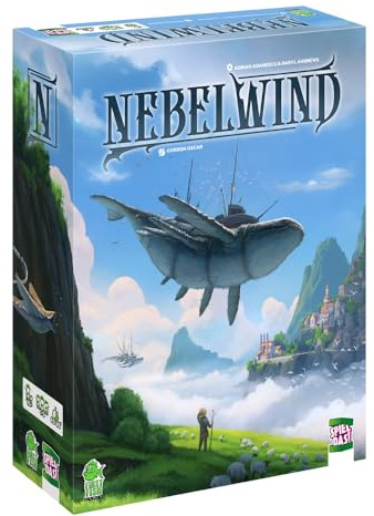 Spiel DAS!, Nebelwind, Mystisches Strategiespiel, Spannendes Fantasy Worker Placement, Taktik und Abenteuer für 1-5 Spieler ab 14 Jahren