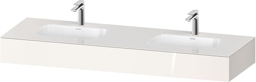 Duravit Qatego Einbauwaschtisch mit Konsole, 1600x550x170mm, Doppelwaschtisch, QA4695022220000, Farbe: Weiß Hochglanz