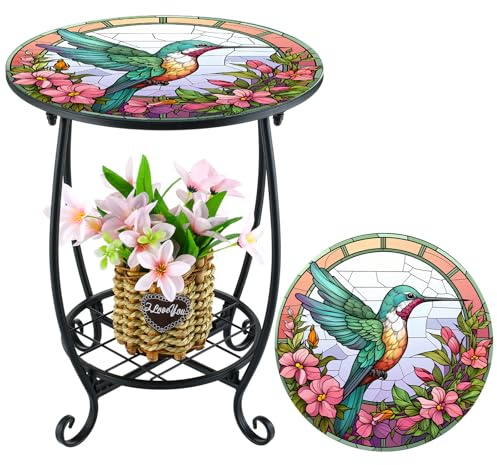 Cinnvoice Outdoor Side Table Small End Patio Porch Table