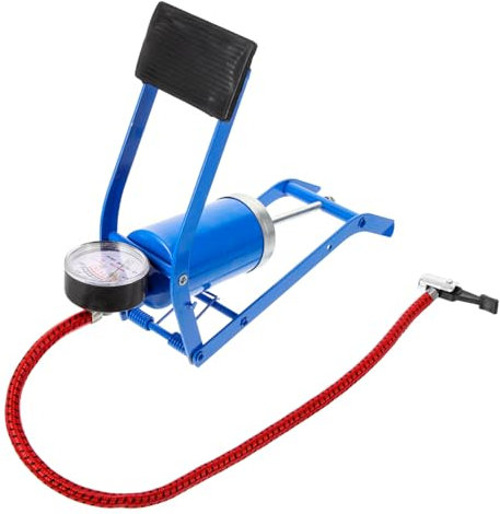INOOMP Standpumpe Für Fahrradreifen Metall-fußpumpe Hochdruck-luftpumpe Kompatibel Mit Fahrrad Auto Motorrad Ball Tragbar Und Einfach Zu Bedienen
