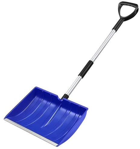 Pala da neve for esterni, pala da neve grande pala da neve portatile, pala pieghevole leggera for motoslitta con manico, ampia rimozione della neve for auto