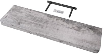 Velano Wandregal - Bücherregal - Schweberegal 80x24 Vintage Grau | Regal Wand - Regalbrett - Küchenregal - Bücherregal Kinder - Deko Wohnzimmer - GewürzregalHolz - Wanddeko Regale Boho Deko