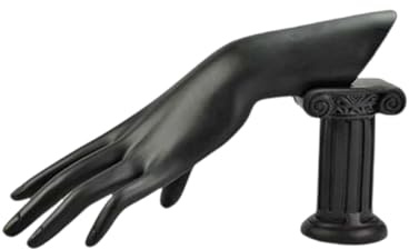 YPREWY Multifunktionaler Schmuckhalter mit Schaufensterpuppe und Hand, Kunstharzstruktur, Halskettenständer für Halsketten und Ohrringe