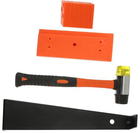 SHINEOFI Kit De Herramientas Instalación De Pisos De Madera Incluye Cuña Espaciadora Bloque De Golpeteo Barra De Tracción y Herramienta Profesional Instalación De El Hogar