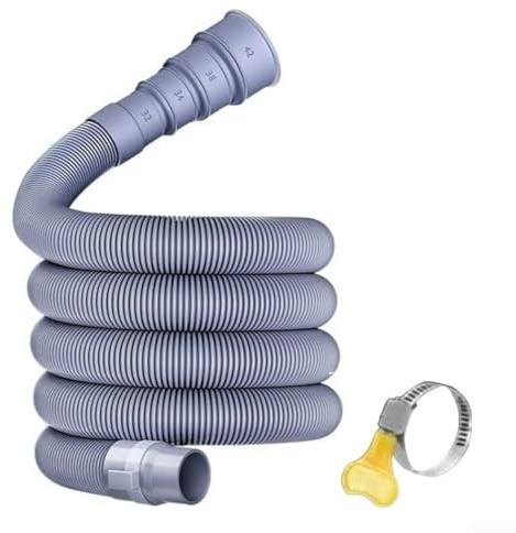 Tuyau d'extension de tuyau de vidange pliable pour caravane, kit de tuyau d'évacuation des eaux usées avec adaptateur réglable pour camping-car, camping-car (5 m)