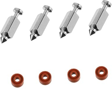 Aiguille de Pointeau de Carburateur pour Tondeuse, 1 Set en Métal | Soupapes à Flotteur à Pointeau, Accessoires pour Moteur de Tondeuse, Pièce de Rechange en Acier