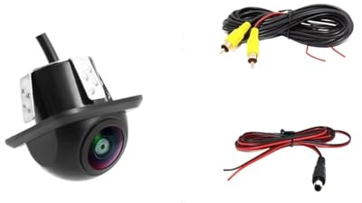 backkameror Bil backkamera 1080p nattseende för backning CCD vattentät 170 graders HD-video fisheye-lins omvänd kamera(AHD CVBS 1080P)