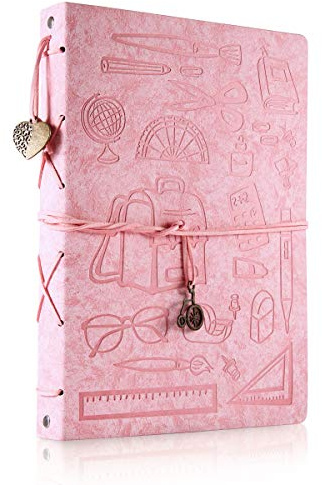 ThxMadam Leder Selbstgestalten zum Fotoalbum Scrapbook Album Foto Buch Vintage Hochzeit Gästebuch DIY Fotobuch mit 60 Schwarze Seiten Geschenk für Weihnachten Geburtstag Jahrestag Valentinstag