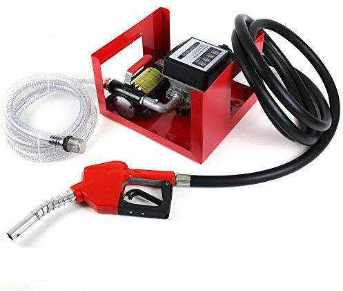 Bomba eléctrica de transferencia de aceite, bomba de transferencia de aceite, bomba eléctrica diesel, bomba autocebante, contador de gasolinera (175 W)