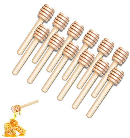 DESIOLE Lot de 20 mini cuillères à miel en bois (7,6 cm)