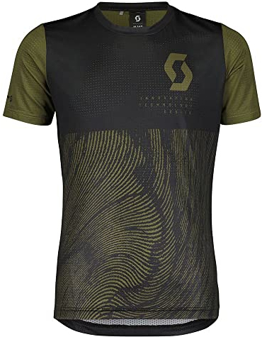 SCOTT Trail Vertic 10 Junior Kinder Fahrrad Trikot kurz schwarz/grün 2024: Größe: L (152)
