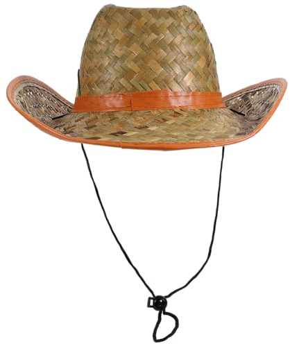 CORHAD Herren Strohhut Mit Breiter Krempe Verstellbar Leichter Sonnenhut Aus Stroh Für Strand Outdoor & Uv-Schutz Sommer Strandhut