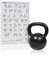 Bestfor 40kg Cast Iron Kettlebell, Ideal for Home Gym Exercise Training Weights for Fitness and Strength, Easy Grip Kettlebell Anti Roll Design 40Kg Weight.