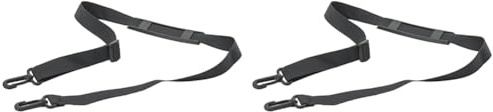 VAUDE Ersatzteil Schultertragegurt SE-Radtaschen, Black, 124x2, 5cm, 12589 (Packung mit 2)
