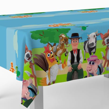 BeenSmile, ZENON´S FARM Tablecloth, Birthday Decoration Tablecloth, Children's Party Supplies, Celebrations and Birthdays, 1 Unit, 120x180 CM
