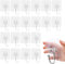 klebehaken Selbstklebende Haken,Haken Selbstklebend,20 PCS Klebehaken Extra Stark,Selbstklebend Haken Extra Stark,Haken Selbstklebend Transparent Praktisch Klebenägel Wand,Selbstklebend für Küche Bad