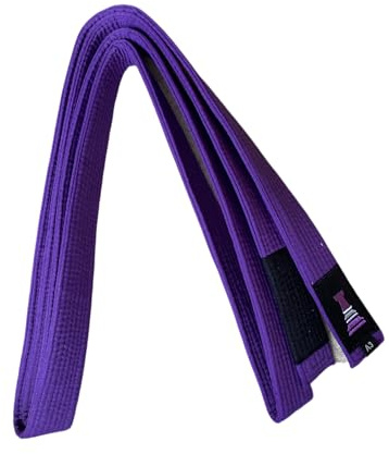 OSS Combat Sports BJJ bälte – brasiliansk Jiu Jitsu bälte – Jujitsu bälte – IBJJF-godkänd – begränsad utgåva (lila, A3)