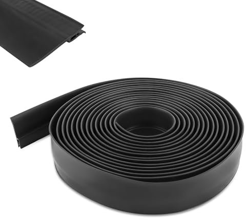 maXpeedingrods 018-546 RV Slide Out Clip Rubber Seal Weather Stripping with 2 Wiper for 35 Feet 7/16″ x 3″ for RV Camper Door Window