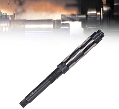 lvifloae Alesatore manuale a 6 flauto Alesatore manuale regolabile con codolo cilindrico da 26 a 29,5 mm Punta da trapano metrica per foro metallico in acciaio inossidabile