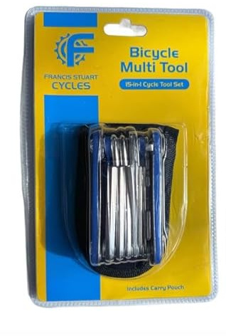 Francis Stuart Cycles Bicycle Multi Tool Set with Carry Pouch, 15-in-1 Cycle Tool Set for Ebikes, DIY and Bicycles