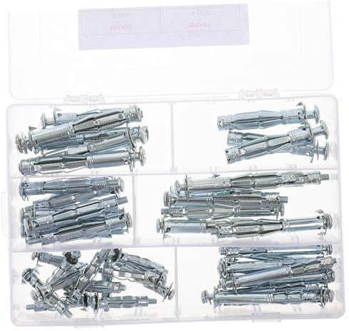 KICHOUSE Set Di 42 Tasselli Per Cartongesso Tasselli Per Pareti Cave Viti Per Cartongesso Leggeri E Facili Da Installare