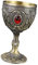 Qianly Cáliz Pequeño para Agua, Ideal para Celebraciones Y Recuerdos, Gris, Individual
