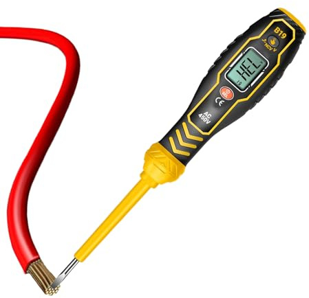 Penna Rilevatore Tensione - Rilevatore Circuito Senza Contatto | Cacciavite Multifunzione Portatile con Display Digitale per Auto e Industria