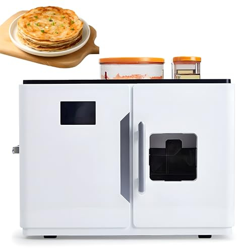Machine À Roti Électrique, Machine À Pain Commerciale 1800 W avec Écran Tactile, Presse À Tortillas pour Préparer 20 Délicieux Pains Plats Et Tortillas